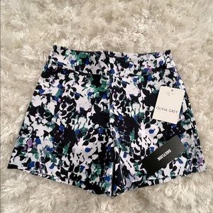 Women’s Olivia Grey floral shorts